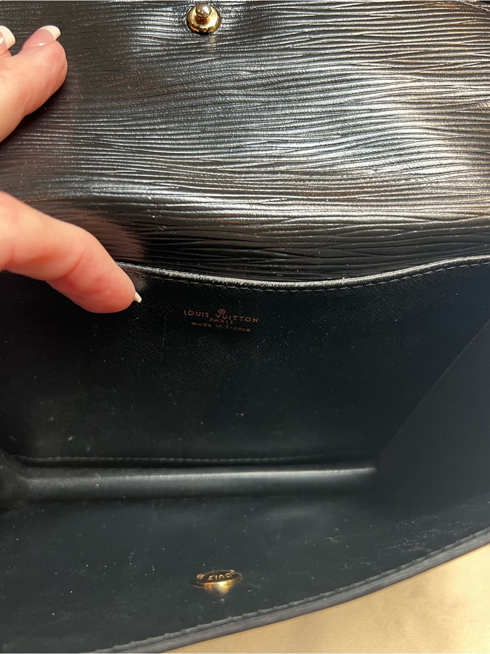 Louis Vuitton Black Epi Leather Slim Wallet - Picture 7 of 14